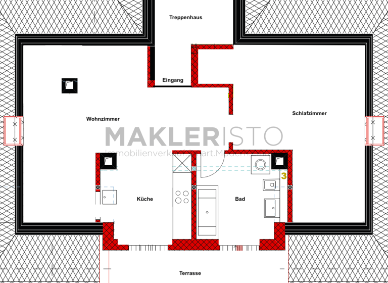 Wohnung zur Miete 730 € 2 Zimmer 56 m² 3. Geschoss frei ab 01.03.2026 An der Gänseweide 2 Holzhausen Leipzig 04288