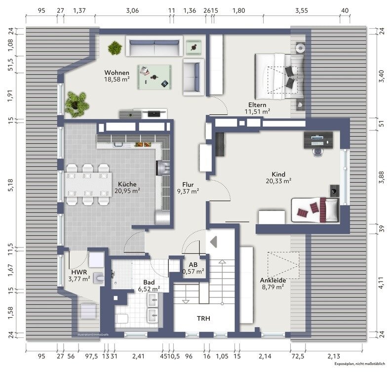 Wohnung zur Miete 1.200 € 4 Zimmer 100 m²<br/>Wohnfläche ab sofort<br/>Verfügbarkeit Innenstadt Witten 58452