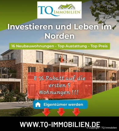 Wohnung zum Kauf 379.534 € 3 Zimmer 92,1 m² Meldorf 25704