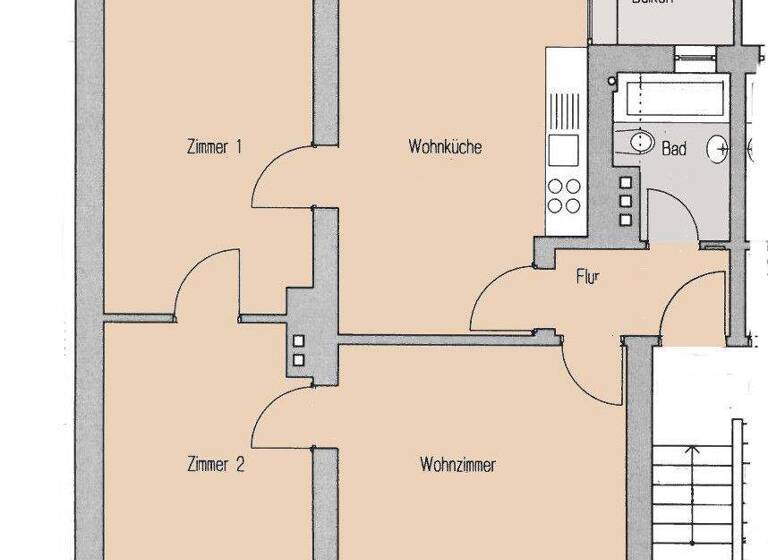 Wohnung zur Miete 550 € 3 Zimmer 66 m² frei ab sofort Dudweiler Saarbrücken 66125