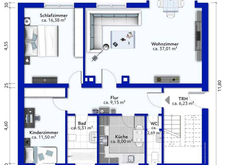 Wohnung zum Kauf 327.000 € 3 Zimmer 90 m² Bad Cannstatt Stuttgart 70374