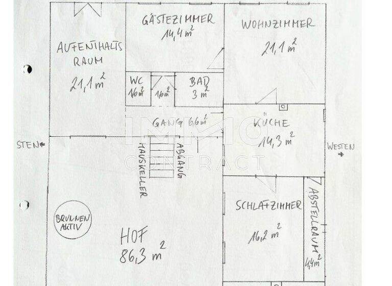 Einfamilienhaus zum Kauf 125.000 € 3 Zimmer 104 m² 692 m² Grundstück Hadres 2061