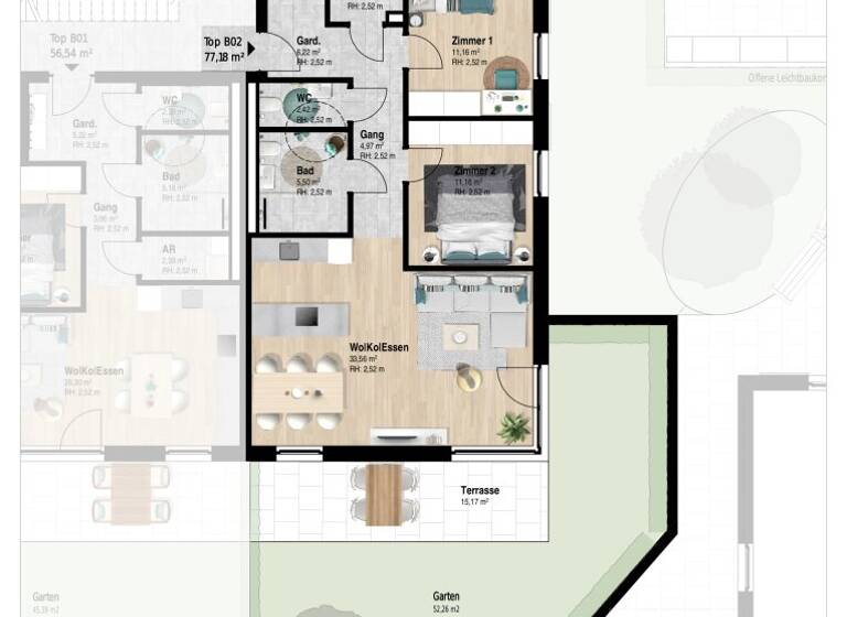 Wohnung zum Kauf - Erstbezug 462.000 € 3 Zimmer 77,2 m² EG Neudorf 52 Reith im Alpbachtal 6235