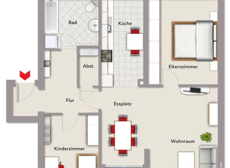 Wohnung zum Kauf 259.000 € 3 Zimmer 77 m²<br/>Wohnfläche 2.<br/>Geschoss Neuselsbrunn Nürnberg 90471