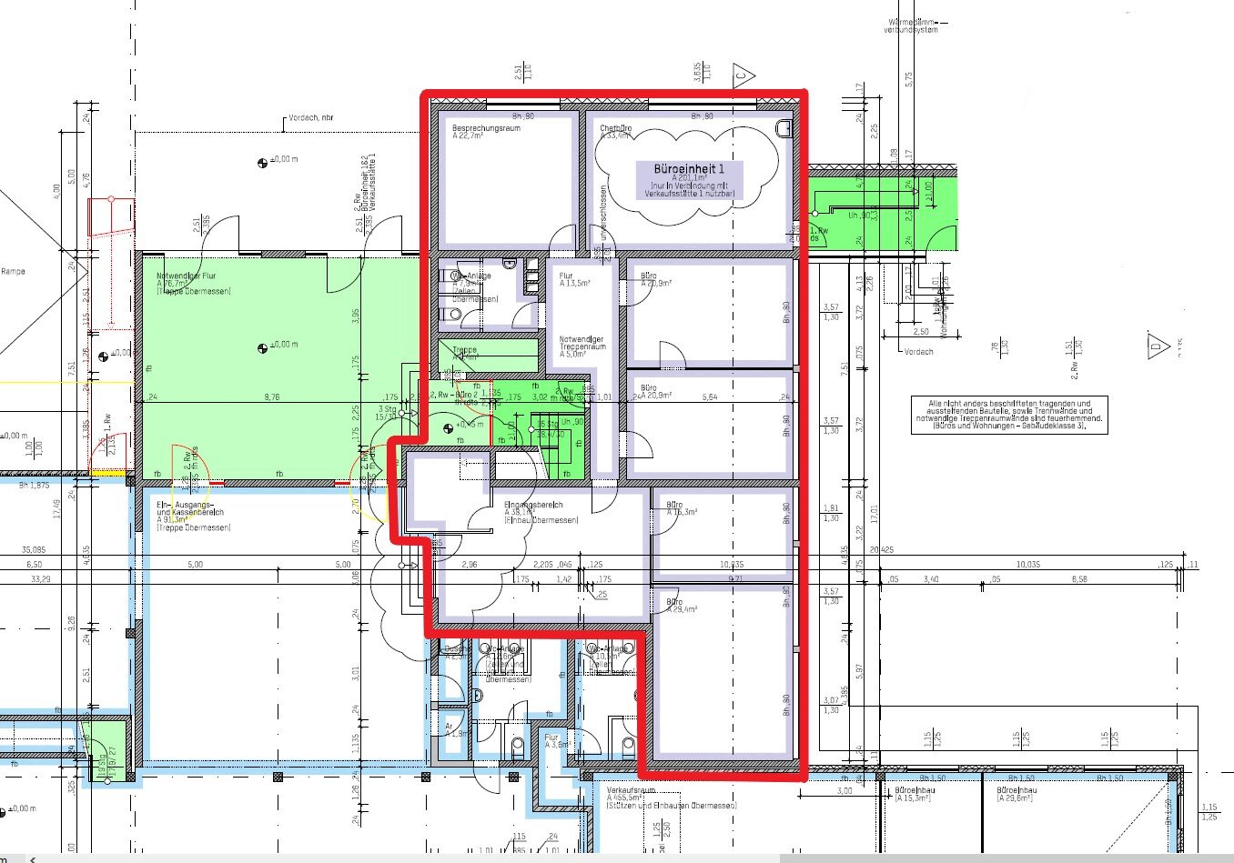 Bürofläche zur Miete 1.580 € 7 Zimmer 207 m²<br/>Bürofläche Hangelar Sankt Augustin 53757