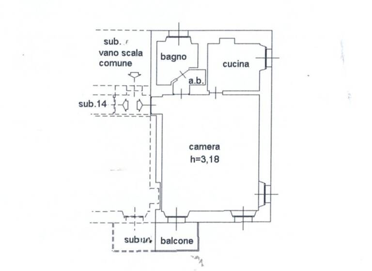 Studio zum Kauf 135.000 € 2 Zimmer 66 m² 1. Geschoss frei ab sofort Vignone