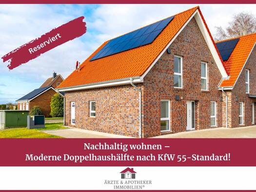 Doppelhaushälfte zum Kauf - Erstbezug 464.000 € 5 Zimmer 137,9 m² 269 m² Grundstück Esens 26427