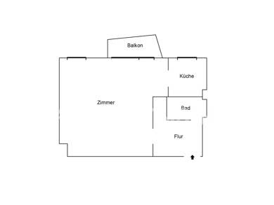 Wohnung zur Miete Tauschwohnung 420 € 1 Zimmer 43 m² 1. Geschoss Moabit Berlin 10551