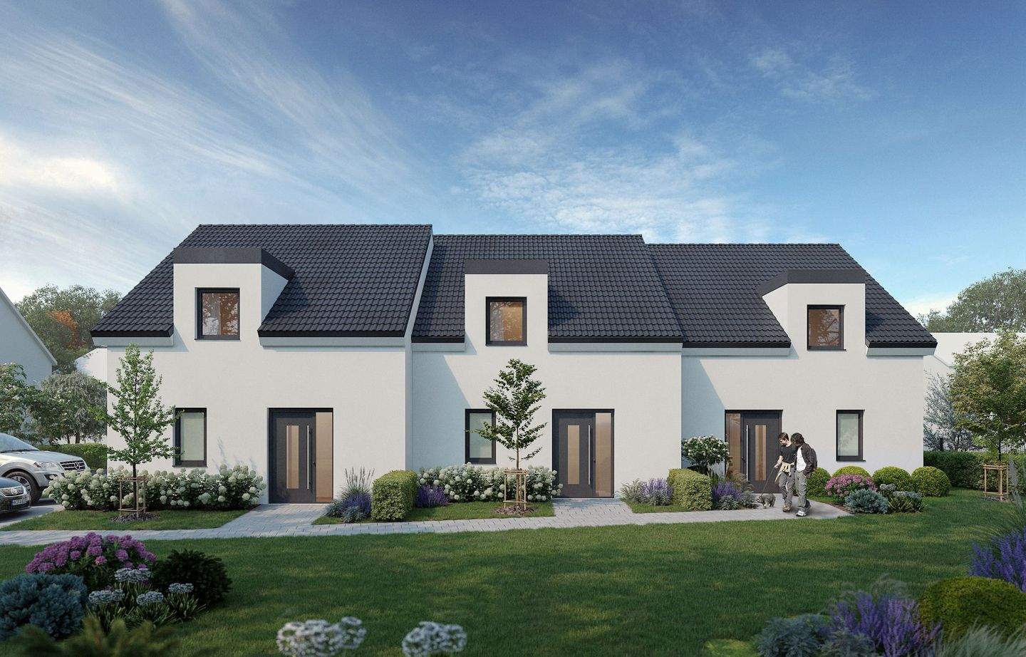 Reihenmittelhaus zum Kauf - Erstbezug - Ansicht 2
