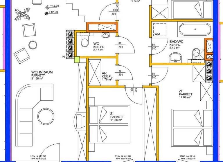 Wohnung zum Kauf 305.000 € 4 Zimmer 89,3 m²<br/>Wohnfläche 4.<br/>Geschoss Andreas-Hofer-Platz Waldegg Linz 4020