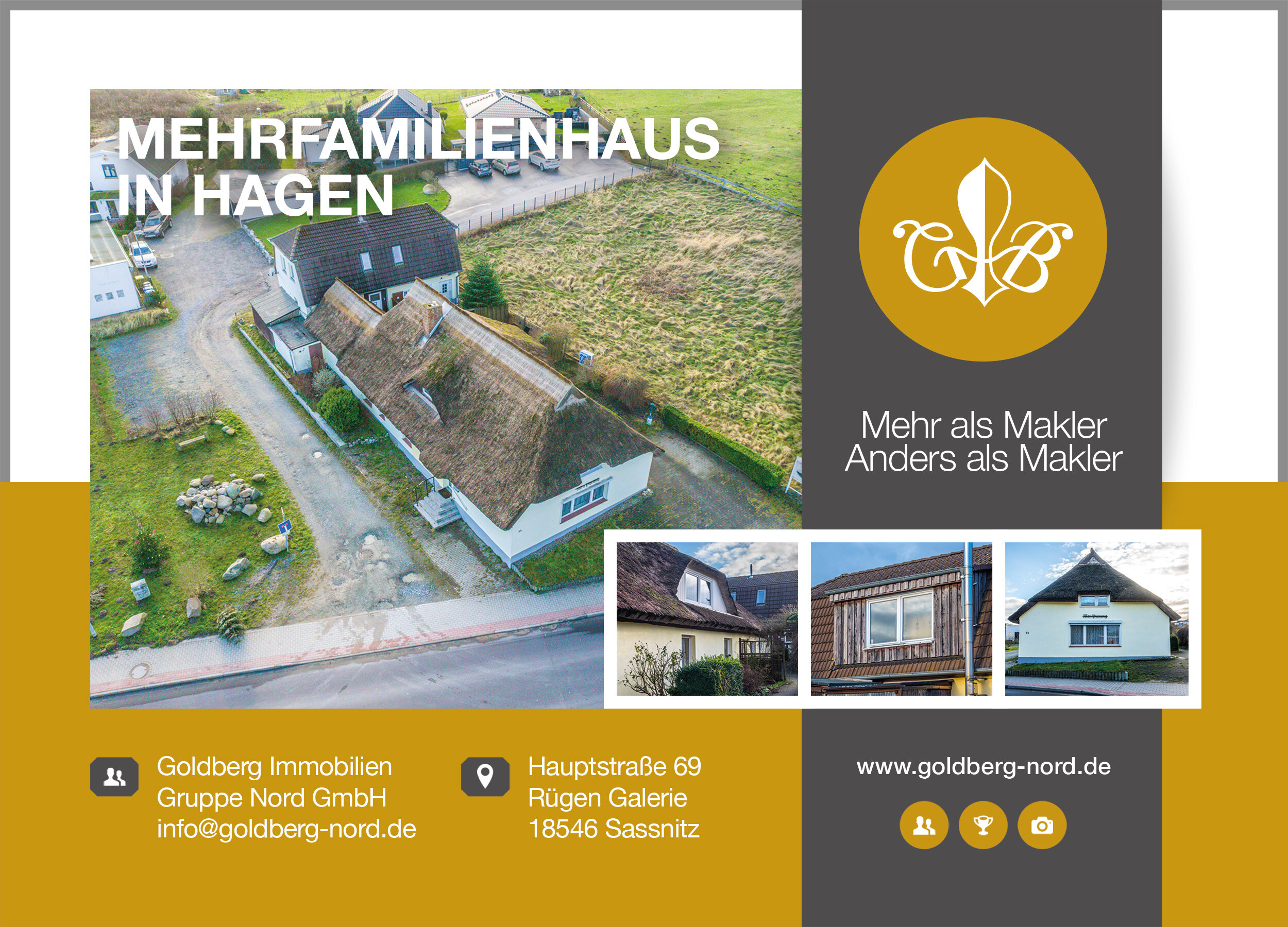 Mehrfamilienhaus zum Kauf 249.000 € 10 Zimmer 269 m²<br/>Wohnfläche 580 m²<br/>Grundstück Hagen Lohme 18551