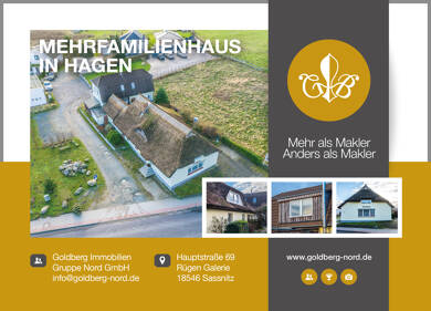 Mehrfamilienhaus zum Kauf 230.000 € 10 Zimmer 269 m² 580 m² Grundstück Hagen Lohme 18551