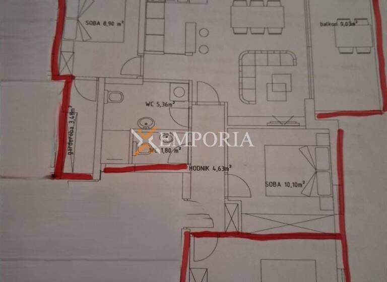 Wohnung zum Kauf 460.000 € 4 Zimmer 87 m² 3. Geschoss Diklo - Puntamika