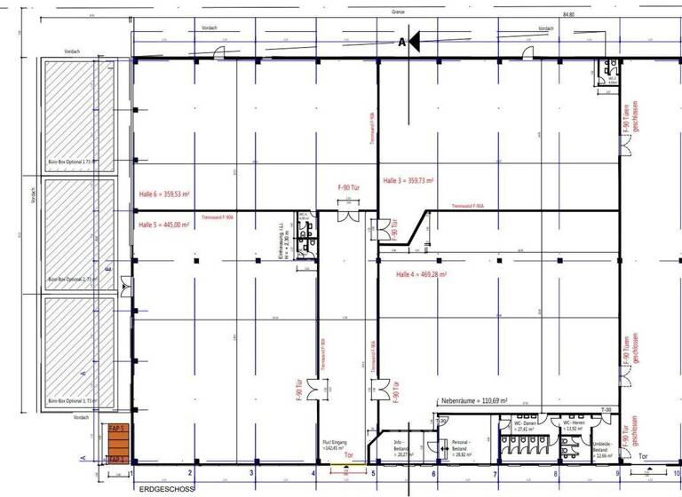 Lagerhalle zur Miete provisionsfrei 450 m² Lagerfläche Meißener Dorfstraße 35 Meißen Minden 32423
