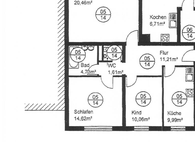 Wohnung zum Kauf 98.500 € 3 Zimmer 76,3 m² 2. Geschoss Henri-Dunant-Straße 14 Oerlinghausen 33813