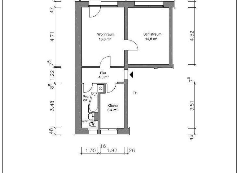 Wohnung zur Miete 280 € 2 Zimmer 48,7 m² 4. Geschoss frei ab 01.05.2026 Heinrich-Zille-Straße 8 Debschwitz Gera 07548
