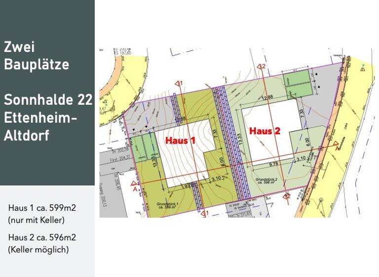 Grundstück zum Kauf provisionsfrei 251.580 € 599 m²<br/>Grundstück Altdorf Ettenheim 77955
