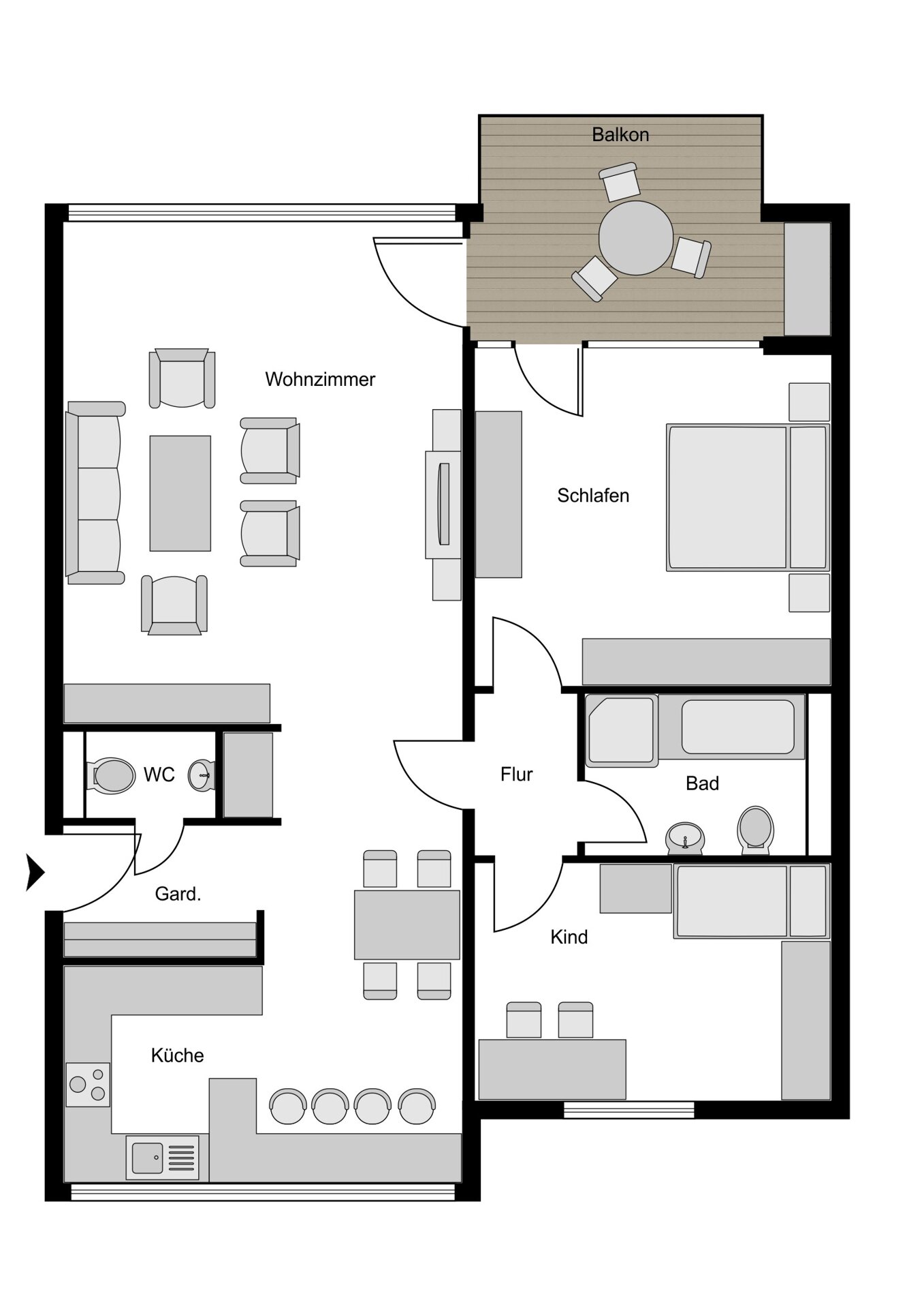 Wohnung zum Kauf 159.000 € 3,5 Zimmer 85 m²<br/>Wohnfläche 3.<br/>Geschoss Querenburg Bochum 44801