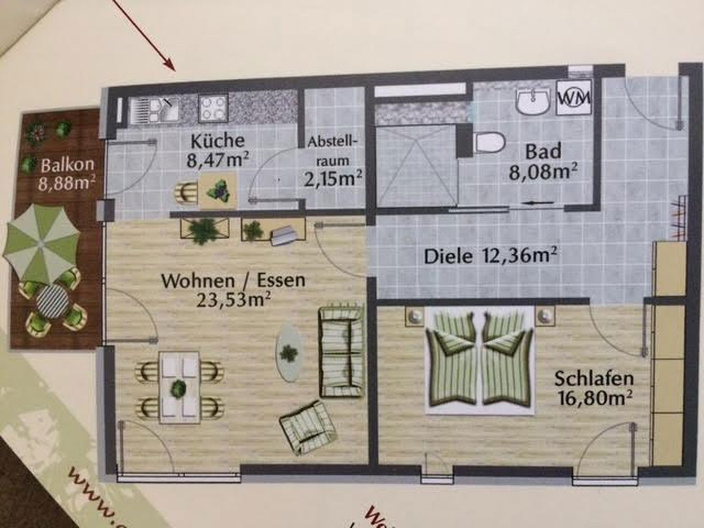 Wohnung zum Kauf provisionsfrei 420.000 € 2 Zimmer 76 m²<br/>Wohnfläche 1.<br/>Geschoss Bahnhofstr. 34 Petershausen Petershausen 85238