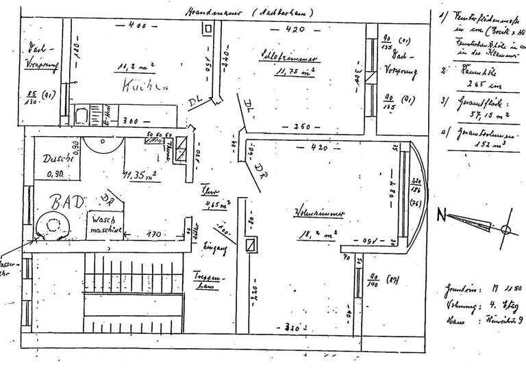 Wohnung zur Miete 450 € 2 Zimmer 53 m² 4. Geschoss Heinrichstraße 9 Nord Hildesheim 31137