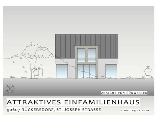 Einfamilienhaus zum Kauf - Erstbezug provisionsfrei 797.000 € 5 Zimmer 134,6 m² 520 m² Grundstück Rückersdorf Rückersdorf 90607