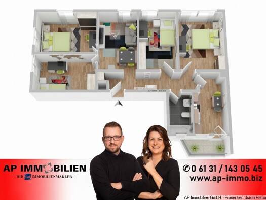 Wohnung zum Kauf provisionsfrei 339.900 € 5 Zimmer 96 m² Neustadt Mainz 55118