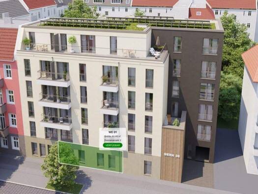 Wohnung zum Kauf - Neubau provisionsfrei 350.274 € 2 Zimmer 44,5 m² EG Gernotstraße 36 Lichtenberg Berlin 10365