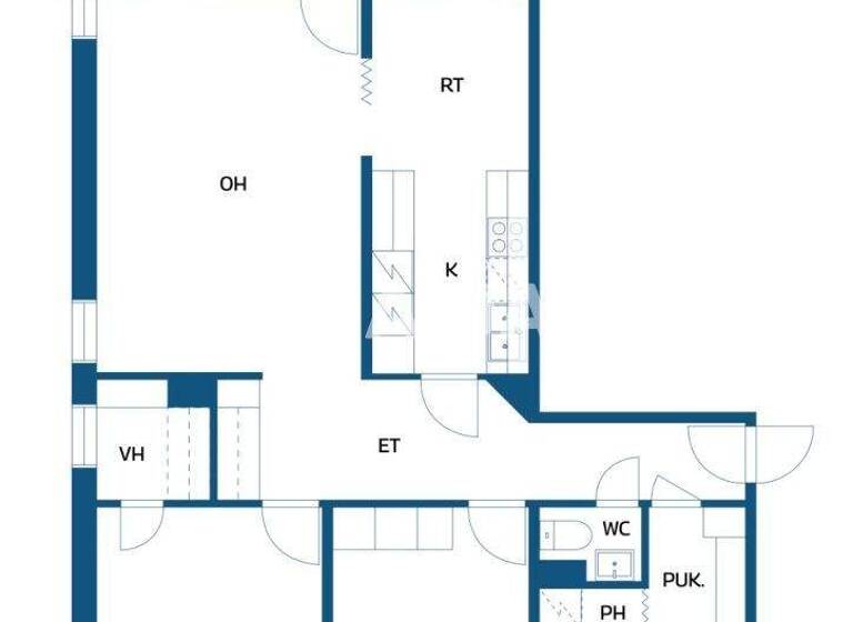 Studio zum Kauf 125.000 € 3 Zimmer 81,5 m² 2. Geschoss Sepänkatu 36 b Joensuu 80100