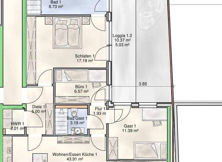 Wohnung zum Kauf 495.000 € 4 Zimmer 112,5 m² Kirkel-Neuhäusel Kirkel 66459