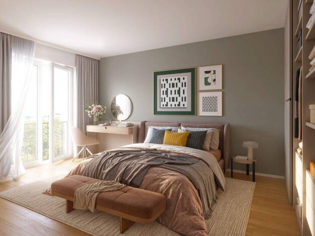 Wohnung zum Kauf - Erstbezug provisionsfrei 848.900 € 4 Zimmer 85,5 m² 1. Geschoss Lerchenauer Straße Ecke Georg-Zech-Allee 280 Feldmoching-Hasenbergl München 80995