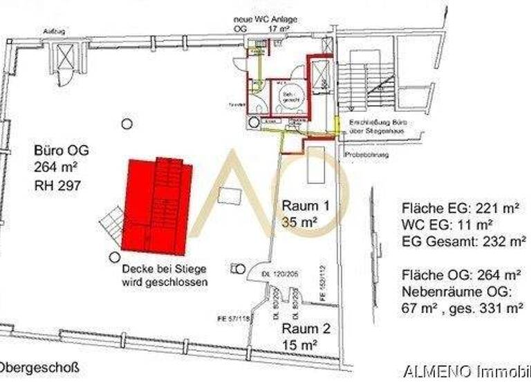 Bürofläche zur Miete 331 m² Bürofläche Arkadenplatz 1 OG Kufstein 6330