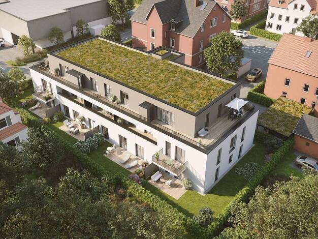 Terrassenwohnung zum Kauf - Erstbezug provisionsfrei 383.000 € 3 Zimmer 78 m² frei ab sofort Coburg 96450