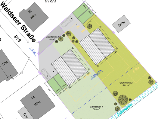 Grundstück zum Kauf provisionsfrei 208.000 € 601 m² Grundstück Bergatreute Bergatreute 88368