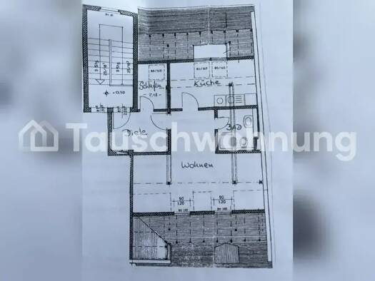 Wohnung zur Miete Tauschwohnung 393 € 1 Zimmer 44 m² 4. Geschoss Urbich Erfurt 99099