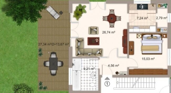 Wohnung zur Miete 850 € 2 Zimmer 77 m²<br/>Wohnfläche 01.02.2025<br/>Verfügbarkeit Schönbrunn Landshut 84036