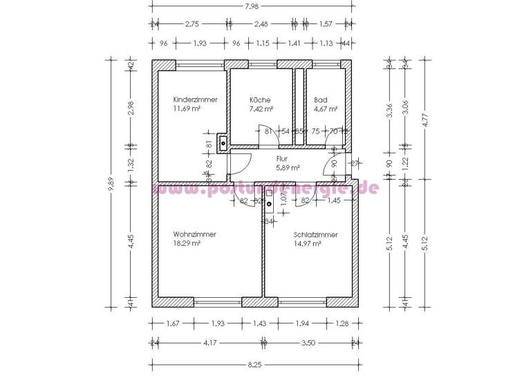 Wohnung zur Miete 439 € 3 Zimmer 62,7 m² 1. Geschoss Wielandstraße 26 Stadtfeld Ost Magdeburg 39108