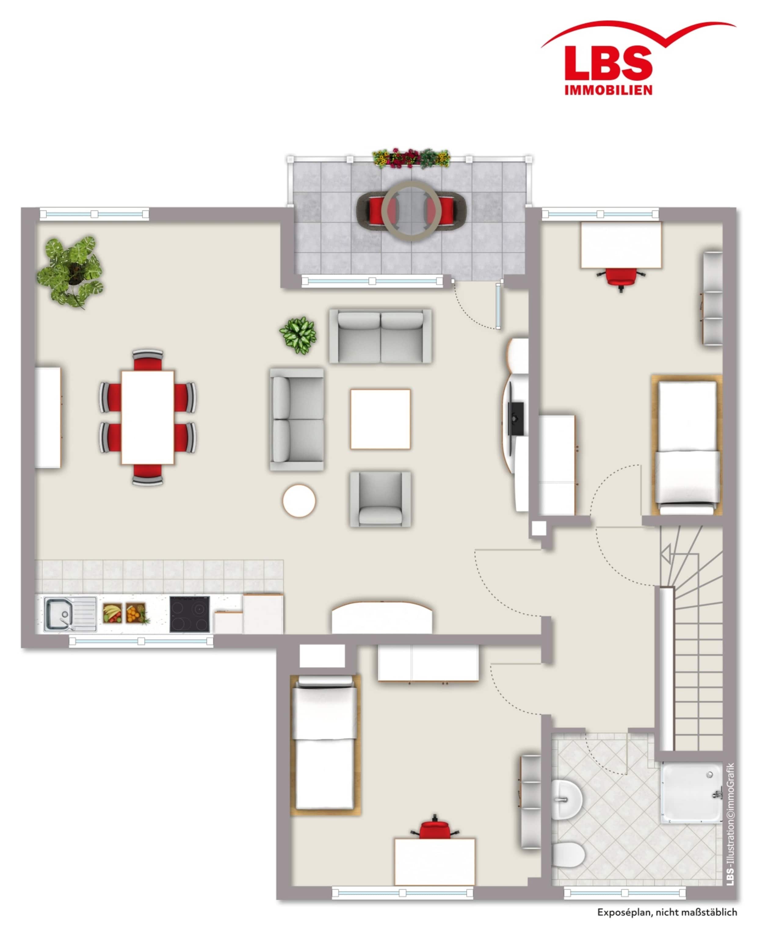 Wohnung zum Kauf 499.000 € 3 Zimmer 92,5 m²<br/>Wohnfläche 1.<br/>Geschoss ab sofort<br/>Verfügbarkeit Schau-Ins-Land Wiesbaden 65189