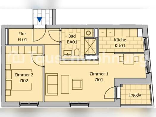 Wohnung zur Miete Tauschwohnung 800 € 2 Zimmer 55 m² 1. Geschoss Teltower Vorstadt Potsdam 14473