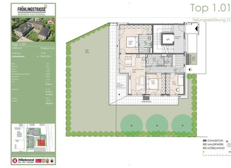 Wohnung zum Kauf 729.000 € 4 Zimmer 117,5 m²<br/>Wohnfläche EG<br/>Geschoss Karlstein Bad Reichenhall 83435