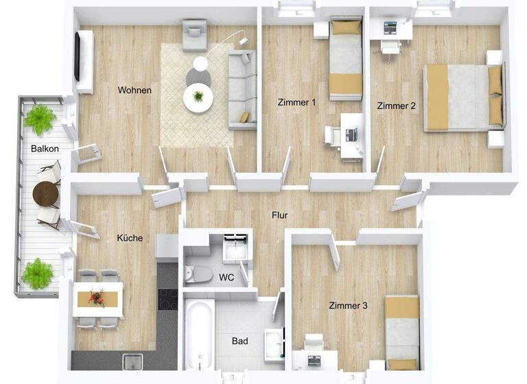 Wohnung zum Kauf 259.000 € 4 Zimmer 86,9 m² frei ab 01.08.2026 Langenbrücken Bad Schönborn / Bad Langenbrücken 76669