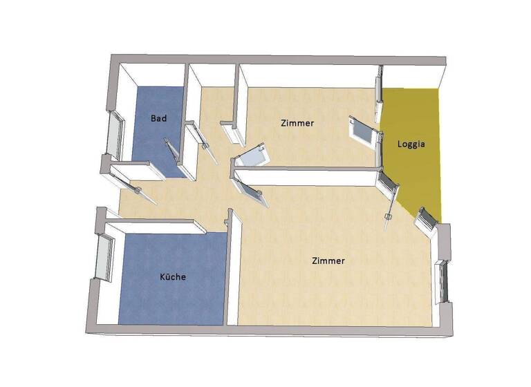 Wohnung zum Kauf 219.000 € 2 Zimmer 58 m² Spandau Berlin 13587