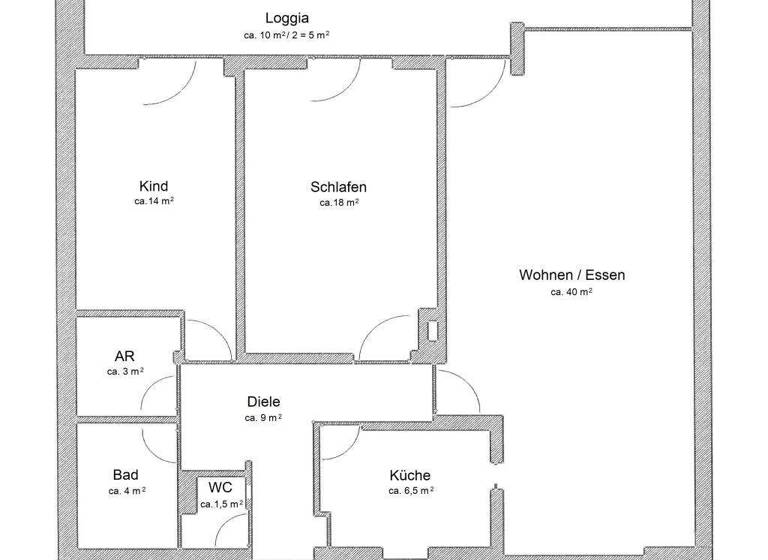 Wohnung zum Kauf 280.000 € 3 Zimmer 100 m² 2. Geschoss frei ab sofort Zollhaus Nürnberg 90471