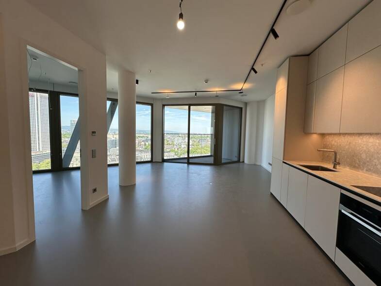 Wohnung zur Miete 4.070 € 3 Zimmer 101,7 m² 20. Geschoss Innenstadt Frankfurt am Main 60315