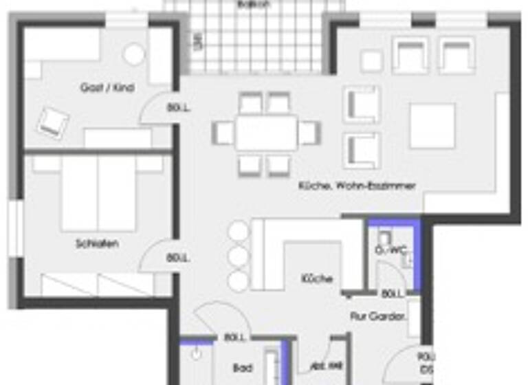 Wohnung zur Miete 1.240 € 3 Zimmer 100,1 m² 1. Geschoss Jan-von-Werth-Straße 74 Jülich 52428