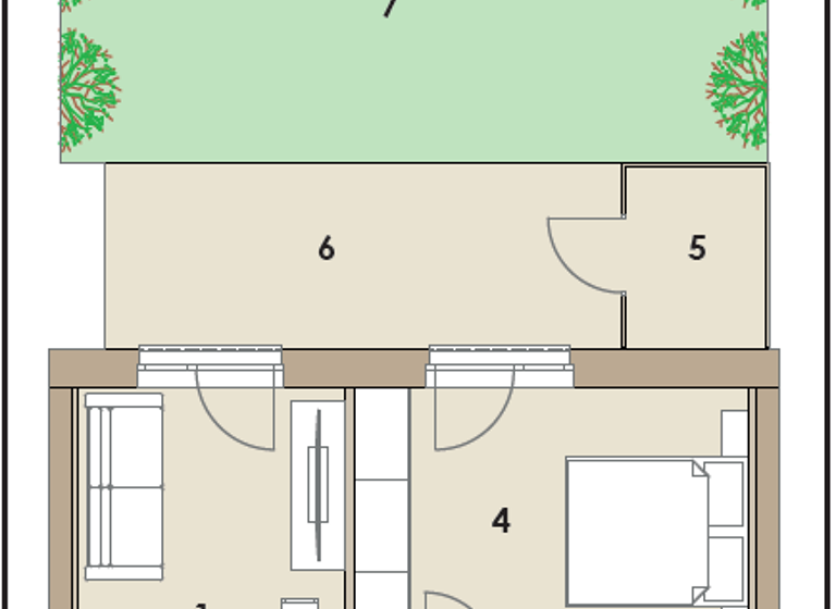 Wohnung zur Miete - Erstbezug 461 € 2 Zimmer 40,8 m² 2. Geschoss frei ab sofort Untergroßau 297 Sinabelkirchen 8261