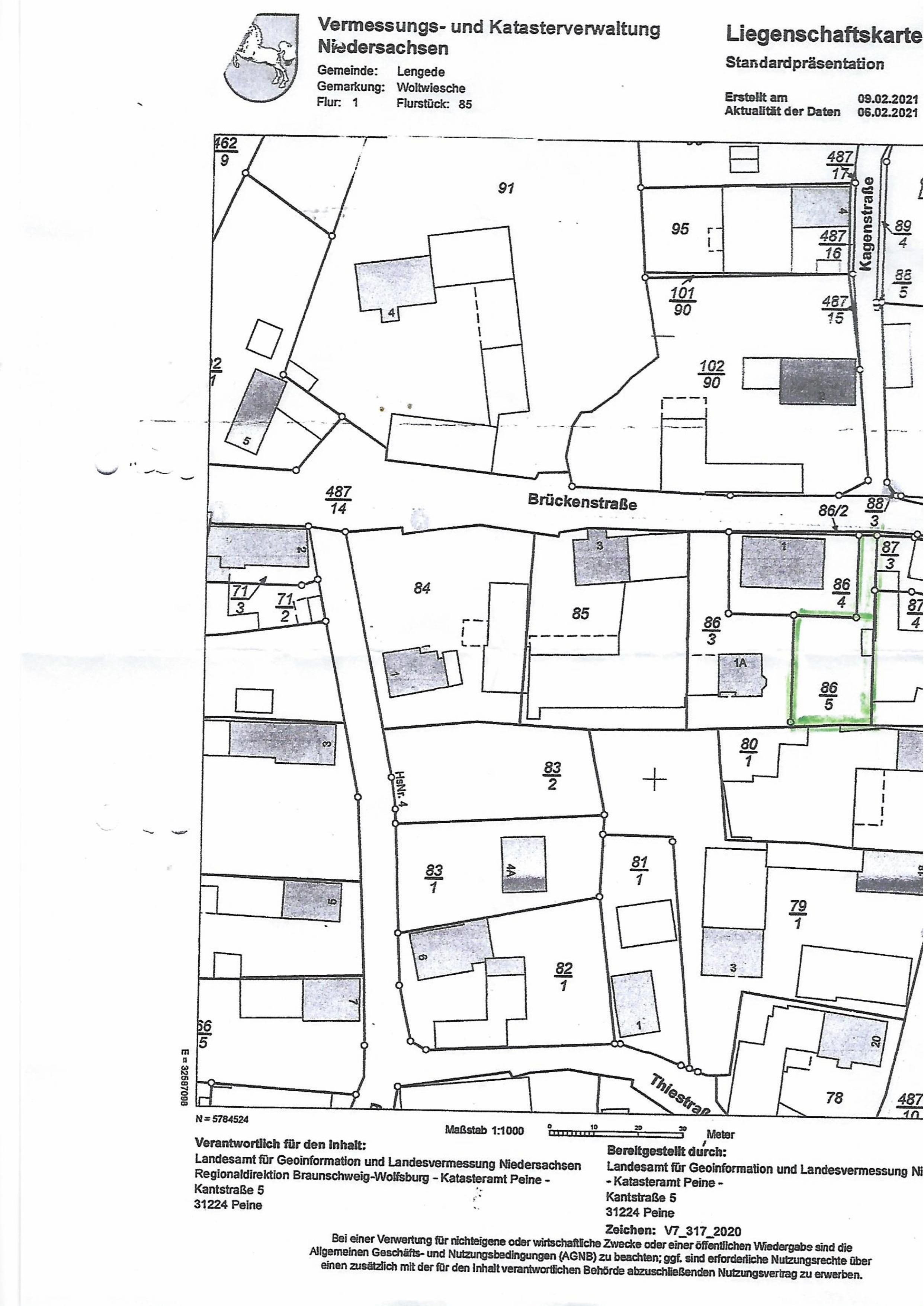 Einfamilienhaus zum Kauf provisionsfrei 287.750 € 5 Zimmer 124 m²<br/>Wohnfläche 523 m²<br/>Grundstück Brückenstraße 1 Woltwiesche Lengede 38268