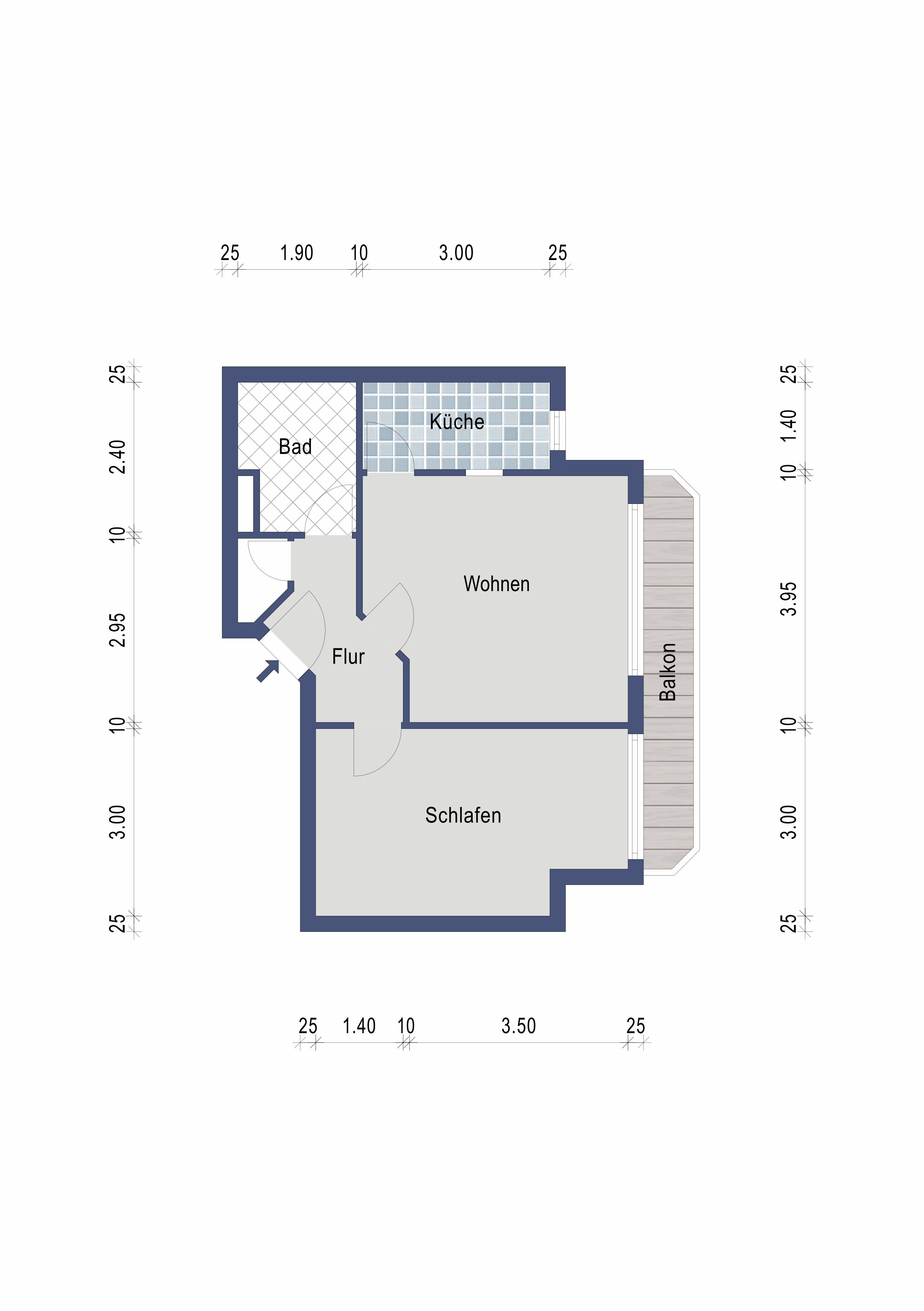 Wohnung zum Kauf 230.000 € 2 Zimmer 50 m²<br/>Wohnfläche Neckarau - Mitte Mannheim 68199