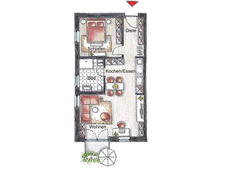 Wohnung zum Kauf provisionsfrei 221.000 € 2 Zimmer 56 m² Freyung 94078