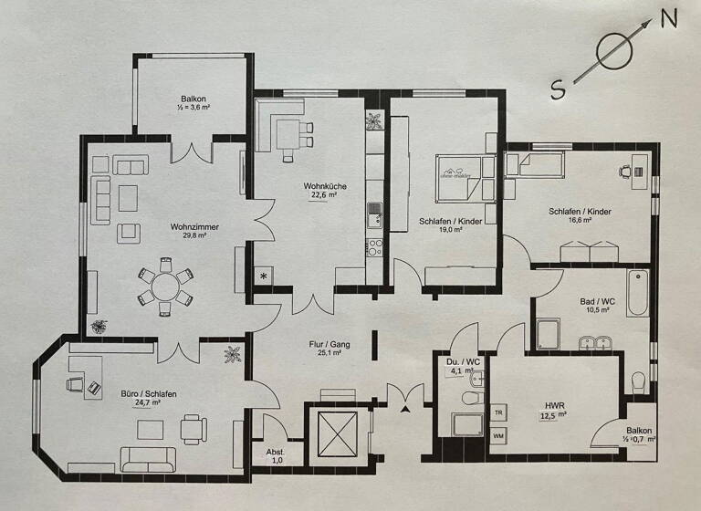 Wohnung zum Kauf provisionsfrei 719.000 € 5 Zimmer 170 m²<br/>Wohnfläche 1.<br/>Geschoss Südvorstadt-West Dresden 01187