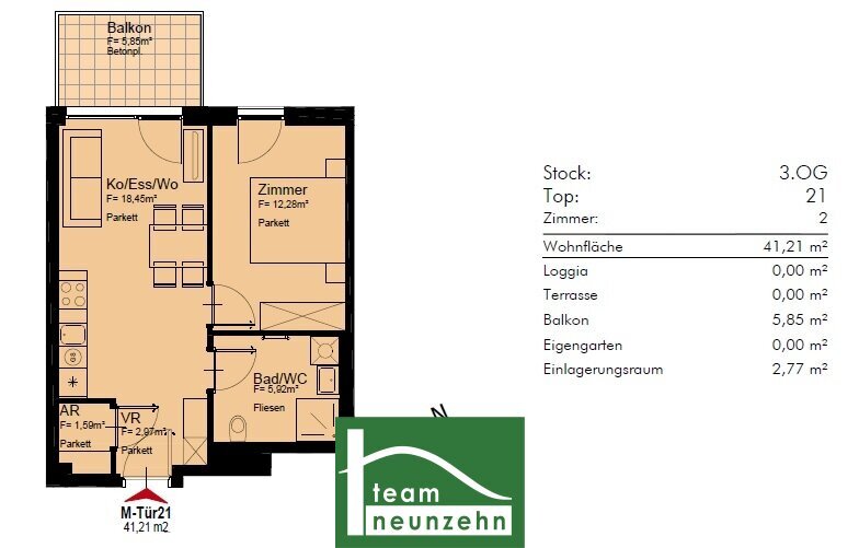 Wohnung zur Miete 632 € 2 Zimmer 41,2 m²<br/>Wohnfläche 3.<br/>Geschoss 01.04.2025<br/>Verfügbarkeit Bertha-von-Suttner-Gasse 10a-12a Wien 1220